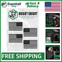 Reflective American Flag Car Stickers – 4pcs for Enhanced Night Visibility