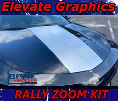 Fits Chevy Camaro Hood Rally Zoom Stripes 3M Graphics Vinyl Decals 2010-2018