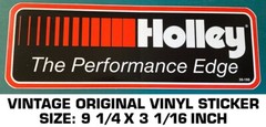 HOLLEY THE PERFORMANCE EDGE VINTAGE ORIGINAL VINYL STICKER DECAL – DRAG RACING
