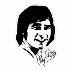 SW A Gloss Laminate sticker of the Barry Sheene Silhouette rider Barry Sheene