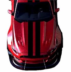 NEW 9″ Double Center Rally RACING STRIPES Vinyl Decal Car (Fits Ford MUSTANG)
