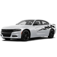Decal for Dodge Charger Door Side Stripe Splash Design Vinyl Graphics Sticker