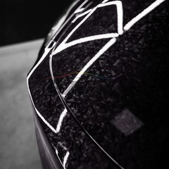ESSMO PET Marble Forged Gloss Carbon Fiber Black Car Vehicle Vinyl Wrap Decal