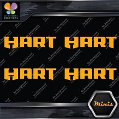 Compatible Hart Tools Name Only Logo Pack of 4 MINI SIZE Decals Stickers Vinyl