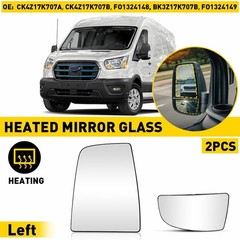 2/4X Side Wing Mirror Glass Heated Upper Lower Left For Ford Transit 150 250 350