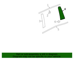 Genuine Honda Garnish Assembly L Slide Door Quarter Pillar 72975-THR-A01