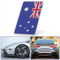 ALUMINUM Australia Flag Emblem Sticker 3D Decal For Auto, Car, Truck COMBO PACK