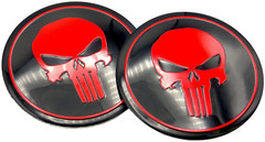2x 2nd Amendment Metal Decal Sticker Emblems Fender Auto Truck Dome Shape 2.20″