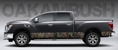 Camo “Oak Ambush” Rocker Panel Graphic Decal Wrap Kit Truck SUV – 12″ x 24 feet