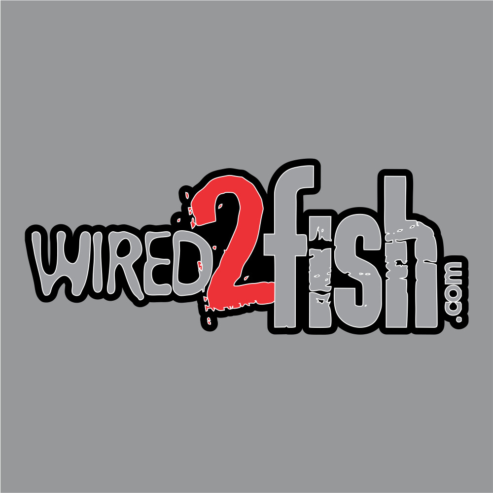 700-242 Wired 2 Fish Red/Black Carpet Graphic Decal Sticker for Fishing Boat