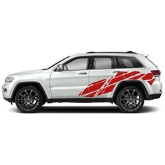 Geometrical graphics stickers decal compatible with Jeep Grand Cherokee