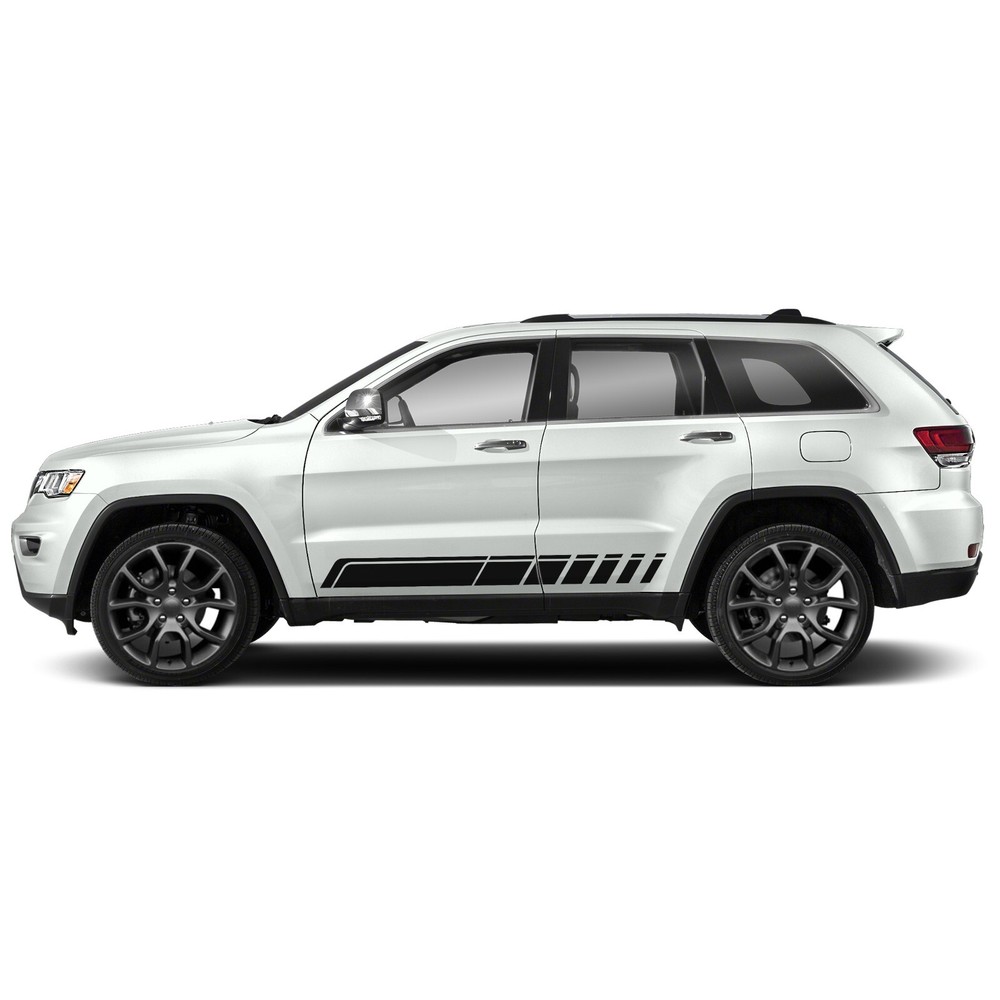 Door lower stripes graphics stickers decal compatible with Jeep Grand Cherokee
