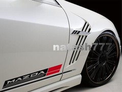 MAZDA Sport Racing Performance Car Vinyl Decal Sticker Emblem logo 2pcs Pair
