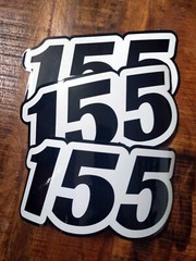Custom Vinyl Numbers Race Number Classic Style Car Motorbike Bike Helmet