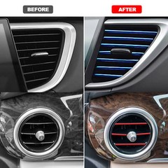 10X Car Truck Air Conditioner Outlet Vent Decoration Strip Interior Accessories
