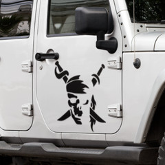 Vinyl Decal skull pirate sticker car window bumper