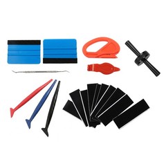20pcs Car Wrap Tools Kit Vinyl Film Squeegee Felt Cutter Window Tinting Scraper