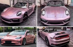 Premium Gloss Metallic Rose Gold Vinyl Film Wrap Sticker Decal Air Bubble Free