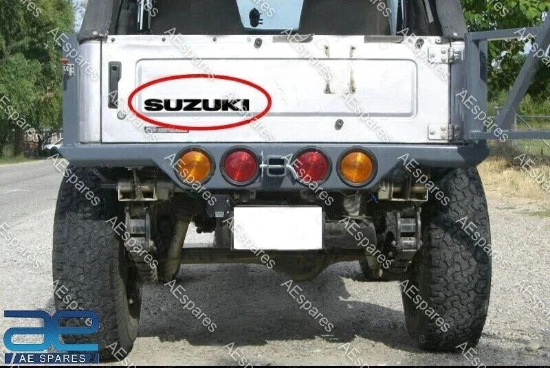 Tailgate Sticker Decal Black Radium Compatible With Suzuki Samurai 86-95 @UK