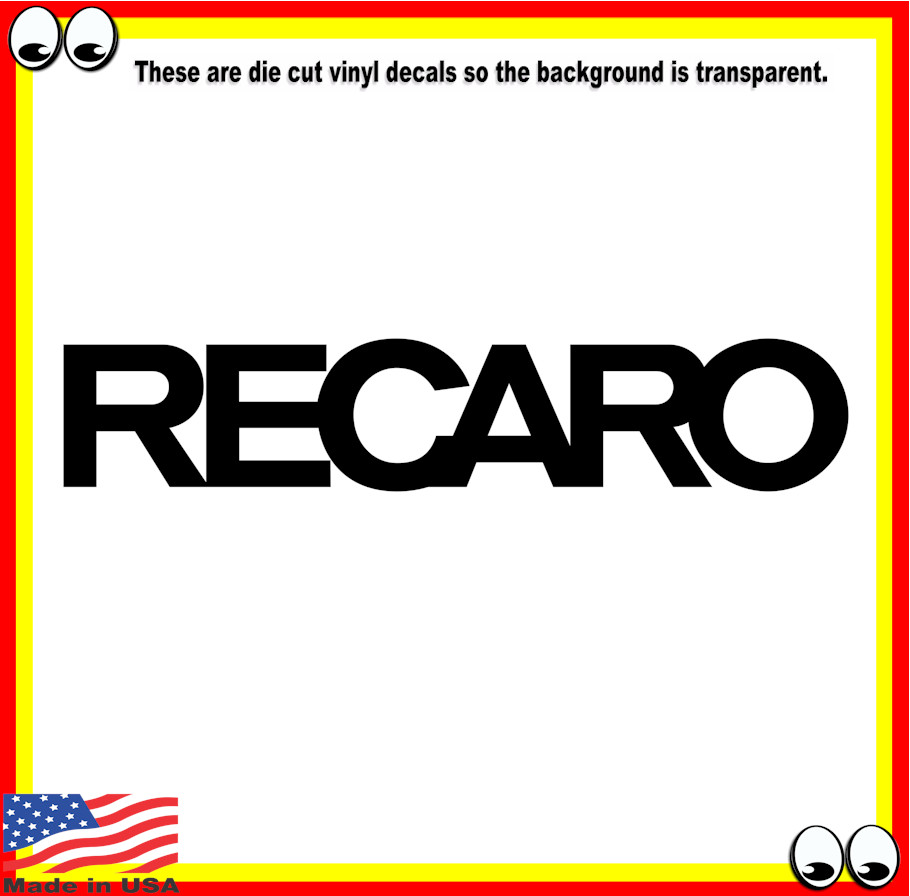 RECARO Vinyl Cut Decal Sticker Logo JDM High Performance Aftermarket Parts