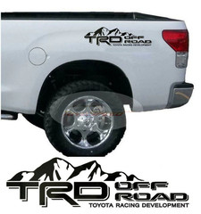 2 TRD OFF ROAD TOYOTA RACING DEVELOPMENT TACOMA TUNDRA TRUCK 4X4 DECAL STICKER