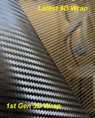72″x60″ Ultra Gloss 9D Pet Black Carbon Fiber Vinyl Wrap Bubble Free 6ft x 5ft