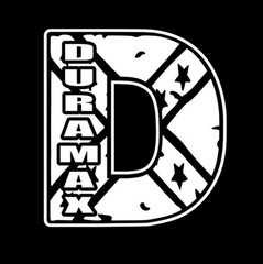 Duramax Flag style bedside Stripe decals, 10″ x 46″, Set of 2, decal