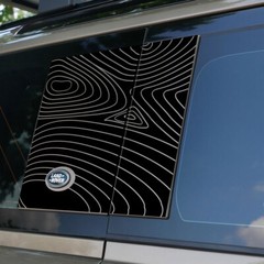 New Land Rover Defender 110 Matte Black Side Panel Vinyl Sticker Decal