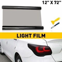 12″x72″ Gloss Smoke Matte Black Headlight Taillight Light Fog Tint Vinyl Film Gl