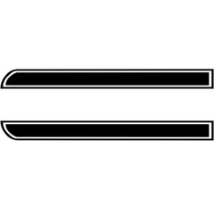Racing Stripe Stickers Graphic Vinyl Decal For Car SUV Truck Hood Body Side Trim