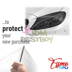 Headlight TPU Tint Gloss Light Smoke Black PPF Protection Film Tail Fog Light
