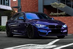 Gloss Metallic Royal Indigo Blue PPF Paint Protection Film Dry Wet Vinyl Wrap