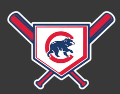 Cubs Home Plate Iron-On Decal Heat Transfer Decal Cubs Baseball Iron On