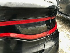 Tail Light Tint Air Release Dark Smoke For 2013-2016 Dodge Dart