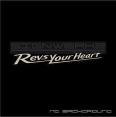 Revs Your Heart Decal sticker Yamaha moto gp YZR-500 YZM-R1 R3 R6 YZF-R1M Pair