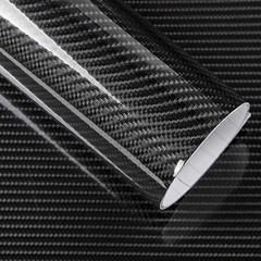 High Gloss Glossy Vinyl Film Wrap Sticker 12IN DIY Carbon Fiber Auto Accessories