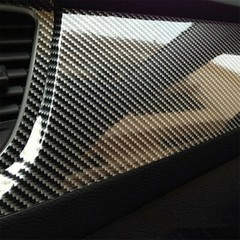 Premium Gloss Carbon Fiber Vinyl Film Wrap Roll High Gloss Black Sticker Decal