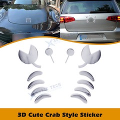 Car Crab Stickers 3D Three-Dimensional Badge Decoration Decal DIY Universal Trim