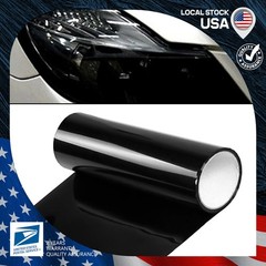 Durable Black Film Tint Lens Vinyl Wrap For Headlight taillight 12″x71″ New