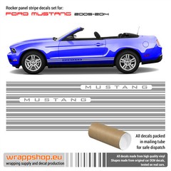 Rocker Panel Stripes Design #1 for Ford Mustang 2005 – 2014