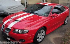 Dual 6″ Rally racing stripes decal decals for 05 06 Pontiac GTO Goat
