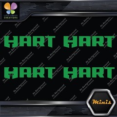 Compatible Hart Tools Name Only Logo Pack of 4 MINI SIZE Decals Stickers Vinyl