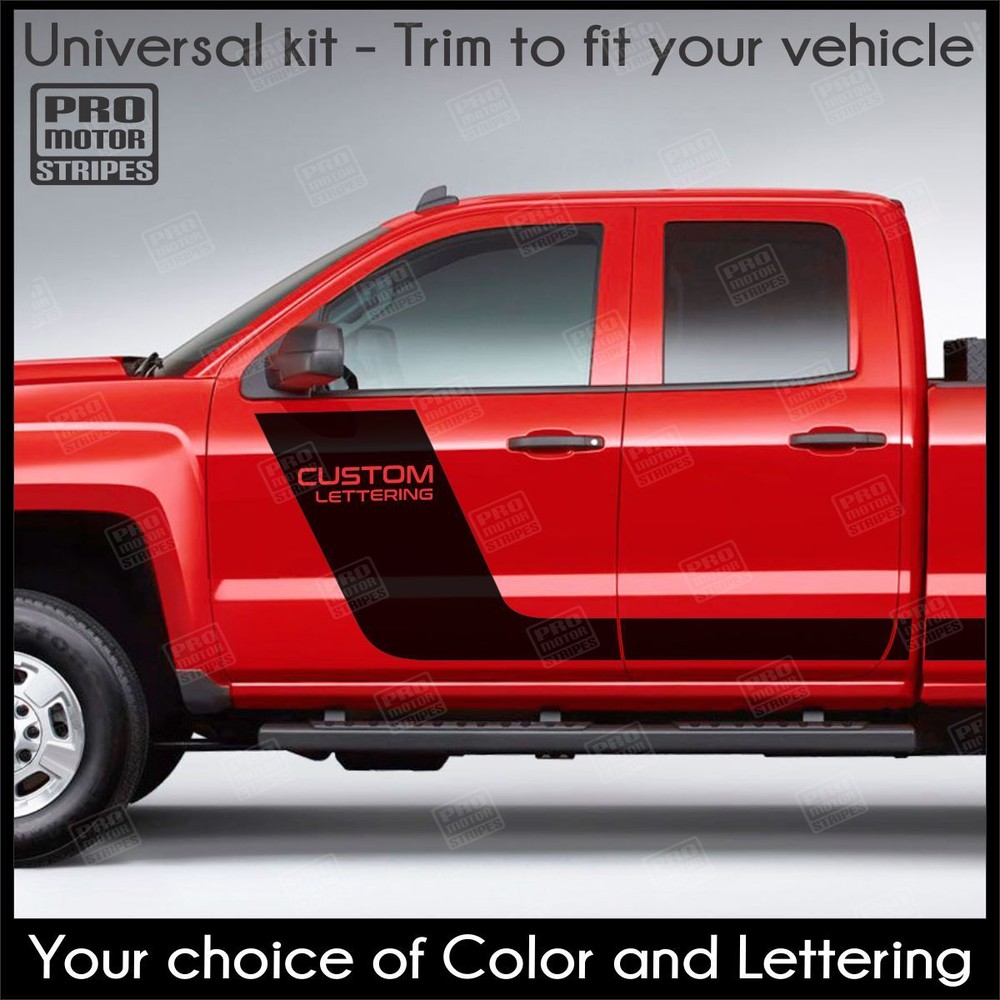 Dodge RAM 1500 2500 3500 Hockey Style Accent Side Stripes Decal (Choose Color)
