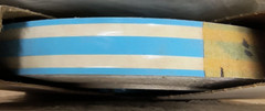 Vintage NOS 80s Vinyl Stripe Graphics Light Blue 9/16″ x 150′ S-7280