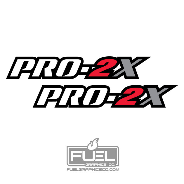 For Nissan Frontier Titan PRO-2X Pickup Premium Vinyl Decal 2-pack – 18″ x 2.75″