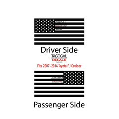 USA Flag Decal for 2007-2014 Toyota FJ Cruiser HT1-QR1