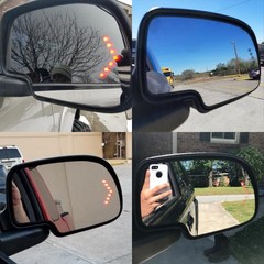 1/2Pair Left & Right Heated Glass Mirrors w/ Turn Signal for Chevy GMC Cadillac