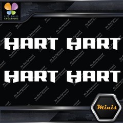 Compatible Hart Tools Name Only Logo Pack of 4 MINI SIZE Decals Stickers Vinyl