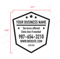 Business Sign Custom Name Advertising Car Lettering Decal kit Truck vinyl BS16
