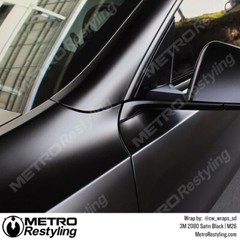5×100 Genuine 3M 2080 Black Vinyl Vehicle Wrap Car 